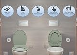 AQUALONA Premium Thermoplastic Toilet Seat Soft Close Oval Sage view 6