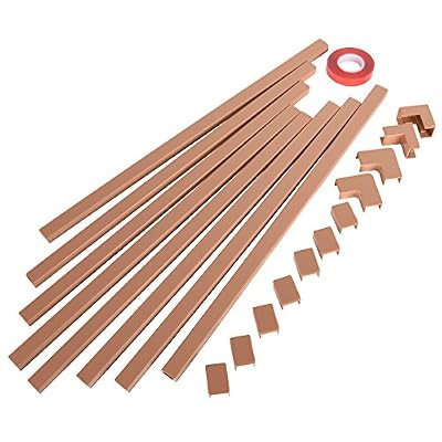 One-Cord Channel Cable Concealer - CMC-03 Cord Cover Wall Cable Management System - 125" Cable Hider Raceway Kit for a Power Cord, Ethernet Cable, Speaker Wire - 8X L15.6in, W0.59in H0.39in