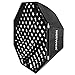 Neewer 32x32inches/80x80centimeters Octagon Flash Softbox with Grid and Bowens Mount Speedring Compatible with Nikon Canon Sony Pentax Olympus Panasonic Lumix Neewer Flash