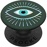 Rainbow Evil Eye Forrest Green PopSockets Adhesive PopGrip