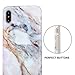Imikoko iPhone X Case, iPhone Xs Case Matte Marble Slim-Fit Matte TPU Bumper Cases Flexible Rubber Silicone Thin iPhone Case Cover for iPhone x/xs(Pink)