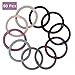 Hair Ties for Thick Hair, Funtopia 50 Pcs Solid Stretch Ponytail Holders, Elastic Hair Bands, Hair Ropes Rubber Bands Hair Accessories, Universal for Girls, Women, Teens, Ladies, Bulk Set, Mixed Color