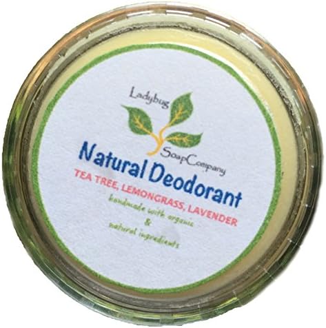 Natural Deodorant Creme for Whole Body No Aluminium No Artificial Dye - organic &amp; natural ingredients - Scented w/Fragrance Oil (Green Tea, 1/2 oz Jar - Trial Size)