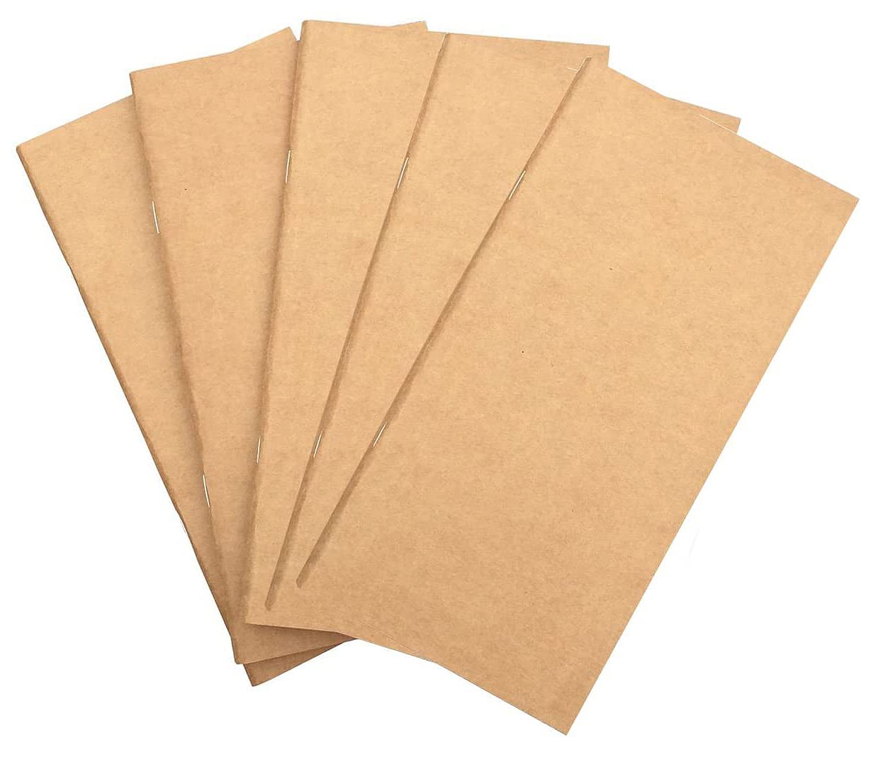 NectaRoy Set of 5 Refills Refillable Inserts for Notebook Travelers Journals Diary Notepad for Business, Poetry, Writing, Diary, Sketch