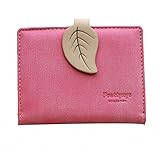 New fashion lady women retro leaf purses Hit color wallets card holder bags