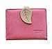 New fashion lady women retro leaf purses Hit color wallets card holder bags