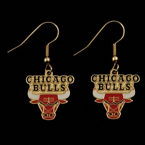 NBA Chicago Bulls Logo Dangler Earrings