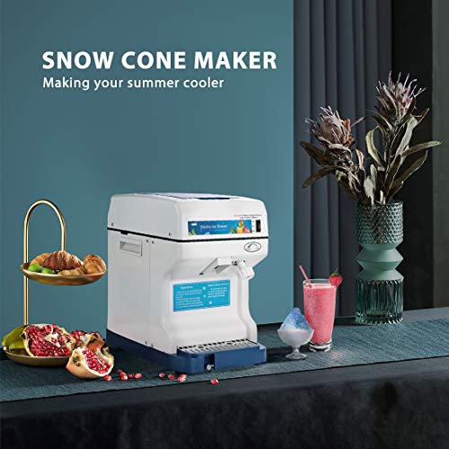 VIVOHOME Electric Ice Crusher Shaver Snow Cone Maker Machine 265lbs/hr