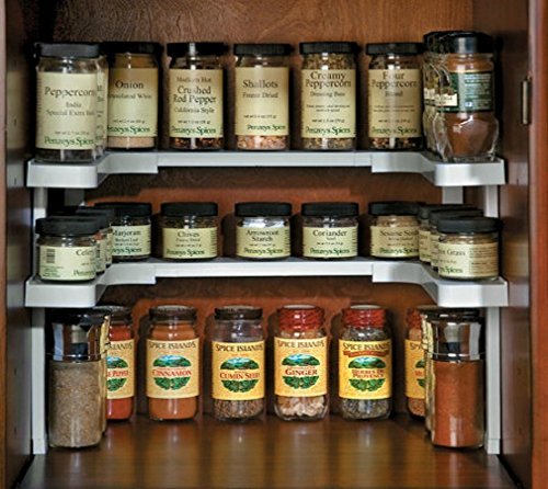Spicy Shelf Spice Rack and Stackable Organizer 1 Set of 2 shelves