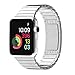 ZENQAI Wrist Band for 42mm Apple Watch - Stainless Steel Metal Replacement Bands with Double Button Folding Clasp (Silver)