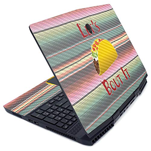MightySkins Carbon Fiber Skin for Alienware M15 (2019) - Lets Taco Bout It | Pr…