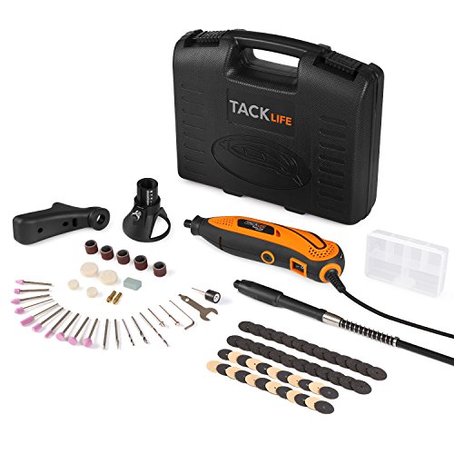 UPC 709202795690, Tacklife RTD35ACL Advanced Professional Multi-functional Rotary Tool Kit with 80 Accessories and 3 Attachments Variable Speed for Around-the-House and Crafting Projects