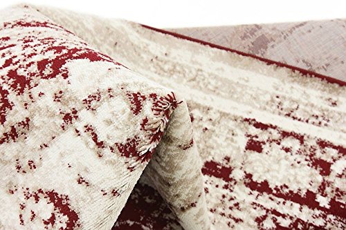 Unique Loom Sofia Collection Burgundy 8 x 10 Area Rug (8' x 10')