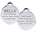 GoTags Pet ID Personalized Dog and Cat Tags. Stainless Steel. Custom Engraved with up to 8 Lines of Text. Front and Backside Engraving. Round Shape Regular.,1 Count (Pack of 1),Round_Steel_LG_Amzn