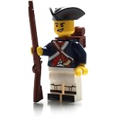 Battle Brick American Revolutionary War Soldier Custom Minifigure | Printed in The USA | Genuine Military Minifig | 1.6 Inches Tall | Great Gift for Adult AFOL