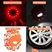 SAFETYON 3 Pack Led Road Flares Roside Safety Light 9 Modes Flashing Warning Light Emergency Disc Road Beacon with Magnetic Base and Hook for Car Truck Bike Boat