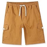 Estepoba Men's Premium Casual Slim Fit Stretch Cotton Twill Cargo Jogger Short
