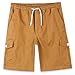 Estepoba Men's Premium Casual Slim Fit Stretch Cotton Twill Cargo Jogger Short