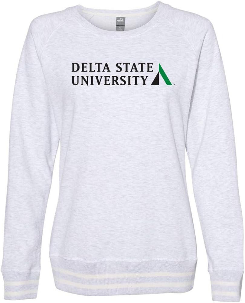 Official NCAA Delta State Statesmen PPDSU04 Women's Crewneck Sweatshirt