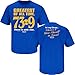 Golden State Warriors Fans. 73-9. Greatest Of All Time! Royal T Shirt (Sm-5X)