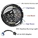 7Inch Round LED Headlight 2007-2015 Jeep Wrangler JK 70W/150W with Hi/Lo Beam Daytime Running Light(DRL) for 1997-2006 Jeep TJ with H4-to-H13 Adapter(One Pair)