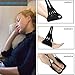 Airplane Footrest Travel Accessories Foot Leg Rest Hammock Portable with Premium Memory Foam Prevent Swelling Soreness Flight Carry Provides Relaxation Comfort Black
