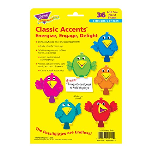 Trend Enterprises Busy Birds Classic Accents Variety Pack (36 Piece)