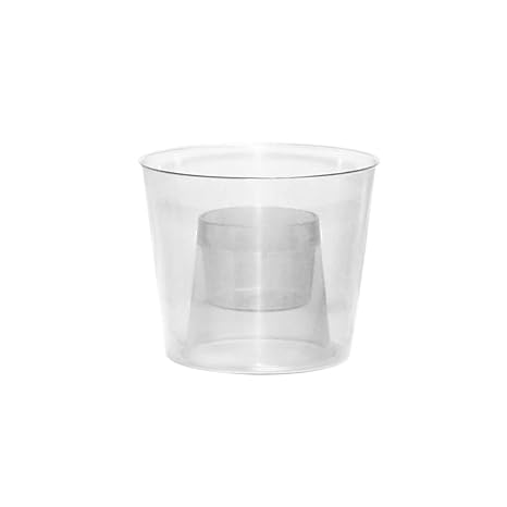 Party essentials plástico duro Bomber vasos, 4-Ounce, Clear, 12-Count