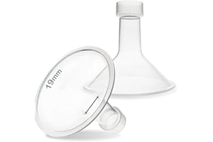 Nenesupply 19mm Flange Compatible with Medela Breast Pump Parts Replace 19mm Flange for Medela Accessories Compatible with Pump in Style Parts Symphony Swing Harmony Pump Work with Personalfit Flex