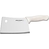 Dexter-Russell 7” Stainless Meat Cleaver – S5387PCP, High-Carbon Steel Blade, Textured Slip-Resistant Handle, NSF Certified – Heavy-Duty Cleaver for Butchering, BBQ, and Kitchen Prep – Made in the USA