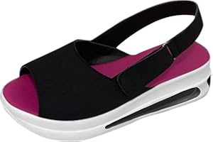 YHIWU Sandals Women Dressy Summer Platform Sandals Anti Slip Outdoor Travel Sandals Orthopedic Comfortable Slide Sandals