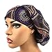 Women's Surgical Scrub Hat Nurse Ponytail Adjustable Euro Bouffant Purple African