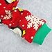 Fitwarm Cute Penguin Xmas Pet Clothes for Dog Pajamas Soft Christmas PJS, Red, XXL