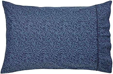 Morris & Co Strawberry Thief Housewife Pillowcase, Indigo, Single