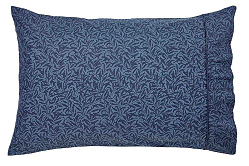 Morris & Co Strawberry Thief Housewife Pillowcase, Indigo, Single