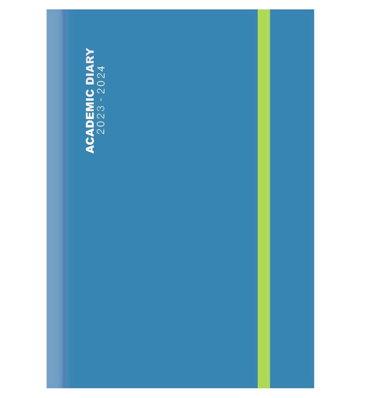 2023-2024 A4 Blue Day a Page Academic Student Diary With A4 Day To Page and a Beautiful Blue Case-binding