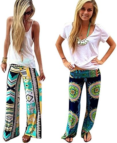 Women Harem Aladdin Causal Wide Leg Gypsy Yoga Long Pants Palazzo Trousers Baggy