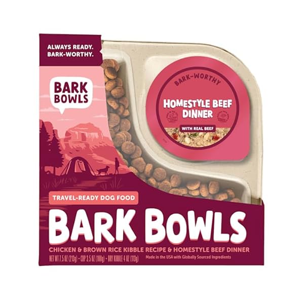 BARK BOWLS, HOMESTYLE BEEF DINNER TRAVEL READY DRY...