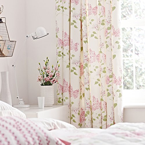 Sanderson Bedding, Lilacs Lined Curtains, 66" x 72", Pink Amazon.co.uk