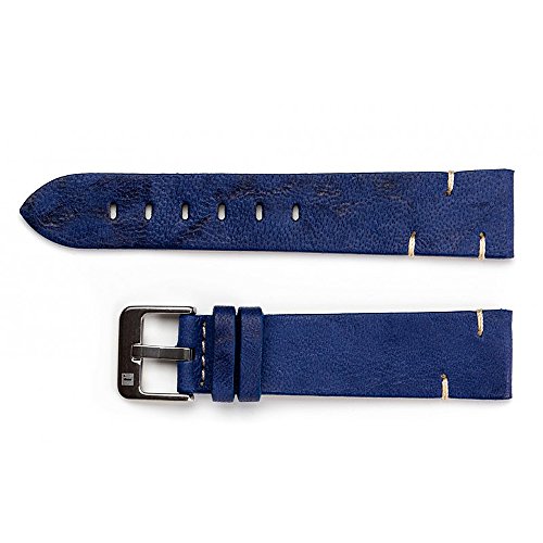 ColaReb 20mm Matera Blue Sheepskin Leather Watch Strap