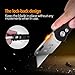 Folding Utility Knife - VIVREAL Heavy Duty Box Cutter Pocket Utility Knives with 11 Replaceable Stainless Steel Blades, Belt Clip, Easy Release Button, Quick Change and Lock-Back Design  