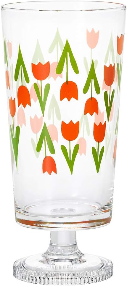Amazon アデリアレトロ 脚付きグラス 305ml 箱入り 昭和レトロ花柄プリント コレック タンブラーグラス オンライン通販
