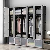 KOUSI Portable Closet Clothes Wardrobe Bedroom