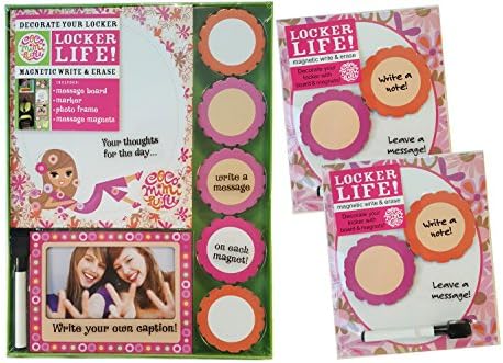 Floral Dry-Erase Message Board and Photo Frame Write-on Wipe-off Bundle