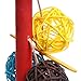 NNDA CO Colorful Pet Parrot Toy Bird Bell Ball For Parakeet Cockatiel Chew Fun Cage Toys,23x10cm/8.97x3.9