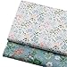 Vintage Floral Fat Quarters Fabric Bundles, Precut Quilting Fabric for Sewing,18