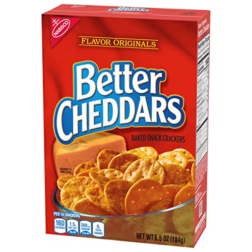 BETTER CHEDDARS BAKED SNACK CRACKERS, 6.5 OZ