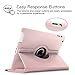 Fintie Apple iPad 2/3/4 Case - 360 Degree Rotating Stand Smart Case Cover for iPad with Retina Display (iPad 4th Generation), iPad 3 & iPad 2 (Automatic Wake/Sleep Feature) - Rose Gold