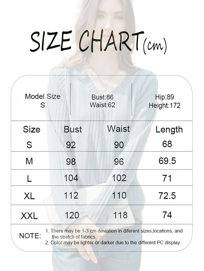 GLEENOD Sweaters for Women V Neck Button Down Tops Long Sleeve Sweater Lightweight Tunics Basic Pullover T-Shirts