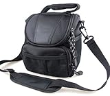 Co2Crea(TM) Black Soft Nylon Digital Camera Case Bag Cover Pouch for Sony Cyber-shot DSC- Cyber-shot DSC-H400 H300 HX400V HX300 H200 HX200V RX1R RX1 RX10 II NEX 5T 3N 5R F3 F6 Alpha A5100 A3000 7